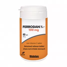 تابلت فيتامين C فيرودان الحديد Fe2+ بتركيز 100 ميللي جرام من  فيتابلانس 60's