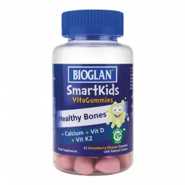 Bioglan Smartkids Healthy Bones Vitamins C D2 K Strawberry Flavour VitaGummies 30's