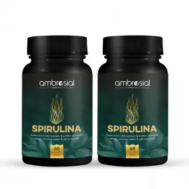 Ambrosial Spirulina Capsule 500 mg 2 Pack 120's