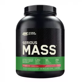 Optimum Nutrition Serious Mass Weight Gainer Strawberry Flavor 6 lbs (2.72 kg)