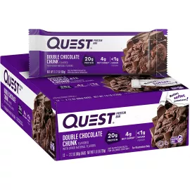 Quest Nutrition Protein Bar Double Chocolate Chunk Pack of 12