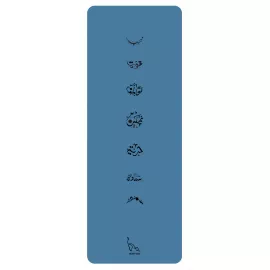 Meow Yoga Moon Mat Blue