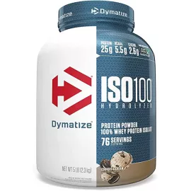 Dymatize ISO 100 Isolate Whey Protein Cookies & Cream 5 lbs