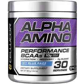 Cellucor Alpha Amino EAA & BCAA Powder Icy Blue Razz 30 Servings