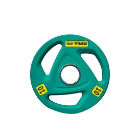 1441 Fitness Tri Grip Color PU Olympic Plates 10 kg