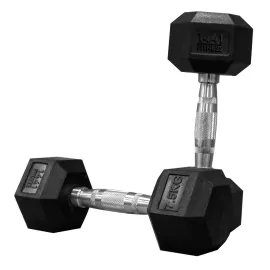 1441 Fitness Rubber Hex Dumbbells (7.5 Kg) â€“ Solid Cast Iron Core Rubber Coated Head