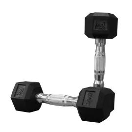 1441 Fitness Rubber Hex Dumbbells (2.5 Kg) – Solid Cast Iron Core Rubber Coated Head Dumbbell Weights for Exercises at Home and Commercial Gym