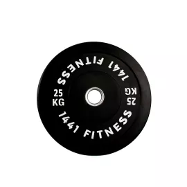 1441 Fitness Olympic Bumper plates for Strength Training - Black (25 Kg)