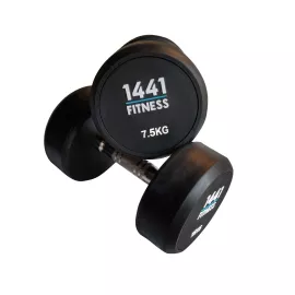 1441 Fitness Rubber Round Dumbbells - 7.5 KG