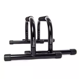 Lebert Fitness Parallettes Push Up Dip Stand (12''H x 25''L x 16''W) S - Black