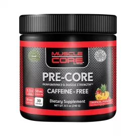 Muscle Core Pre-Core Caffeine Free Tropical Punch Flavor 240g