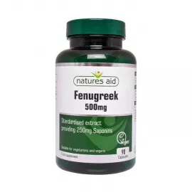 Natures Aid Fenugreek 500 mg Capsules 90's