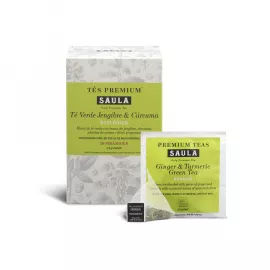 Ginger & Turmeric Green Tea Organic, Tea Bags