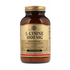 Solgar L Lysine 1000mg Tablets 100's