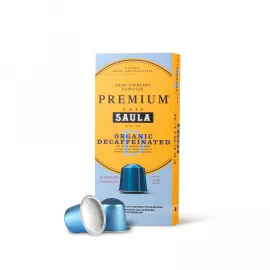 Premium Organic Decaffinated Coffee Capsules x10. Nespresso® Compatible