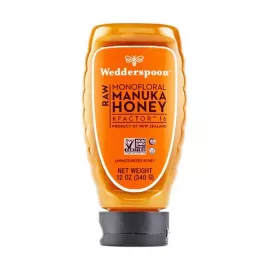 Wedderspoon Raw Monofloral Manuka Honey KFactor 16 340g