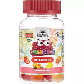 Sunshine Nutrition Cool Gummies Vitamin D3 60's