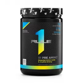 Rule1 Pre Amino Blue Razz Lemonade 30 Servings 249g