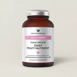 Wild Nutrition Food-Grown Daily Multi Nutrient-Teen Girl 60 Capsules