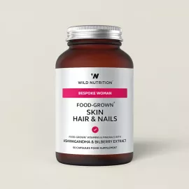 Wild Nutrition Food-Grown Skin Hair & Nails Capsules 60's