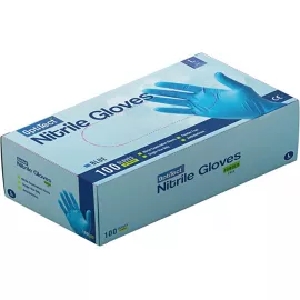 Optitect Nitrile Gloves Powder Free, 100Pcs L