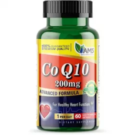 AMS Coq10 Softgels 200 Mg 60's