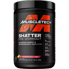 MuscleTech Shatter Pre Workout Rainbow Fruit Candy 20 Serving