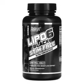Nutrex Lipo 6 Black Stim Free 60 Capsules