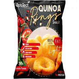OptiTect Quinoa Rings Snack Tomato, 30 Gm