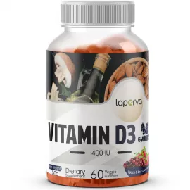 Laperva Vitamin D3 Gummies, 60 Veggie Gummies, 400 IU