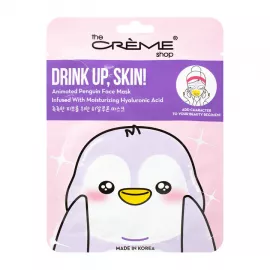 The Crème Shop Drink Up Skin Animated Penguin Face Mask - Infused with Moisturizing Hyaluronic Acid