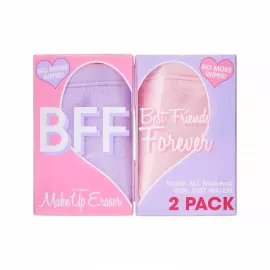 Makeup Eraser Cloth Bff  2 Mini Plus Erasers Makeup Remover & Wipes Multicolor