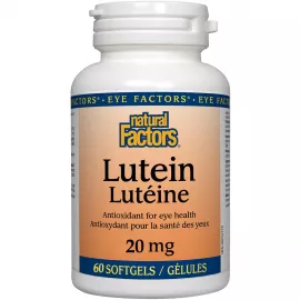 Natural Factors Lutein 20mg 60 Softgels