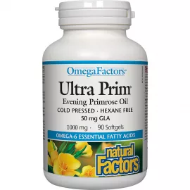 Natural Factors Ultra Prim Evening Primrose Oil 1000 mg 90 Softgels