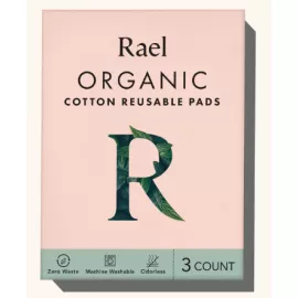 Rael Organic Cotton Reusable Pads