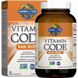 Garden of Life Vitamin Code Iron Capsules 30's