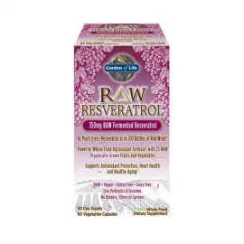 Garden of Life Raw Resveratrol Vegetarian Capsules 60's