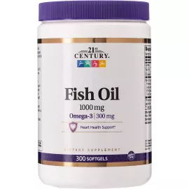 21st Century Fish Oil 1000 mg Omega-3 300 Softgels