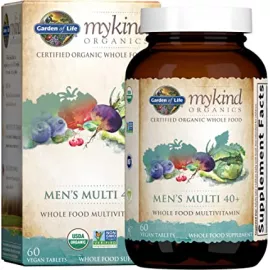 Garden of Life MyKind Organics Multi-Vitamin For Men 40+ Vegan Tablets 60's