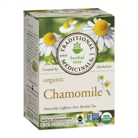 Traditional Medicinals Organic Chamomile Herbal Tea Supports Healthy Digestion Tea Bags 16's