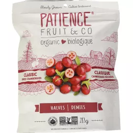 Patience Organic Dried Cranberry, Gently Sweetened 283 grams