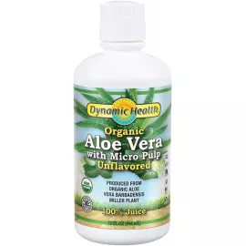 Dynamic Health Aloe Vera Juice Certified Organic 32 Fl Oz.
