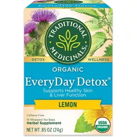 Traditional Medicinals Organic Every Day Detox Lemon Herbal Tea Bags 16's(24g)