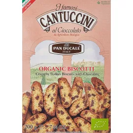 Pan Ducale Cantuccini Biscuits With Chocolate, Organic 200grams