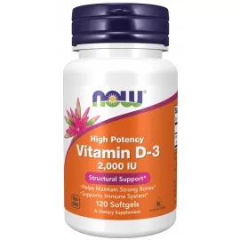 Now Foods Vitamin D3 2000 IU 120 Softgels