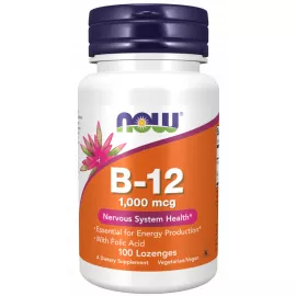 Now Foods Vitamin B-12 1000 Mcg 100 Chewable Lozenges