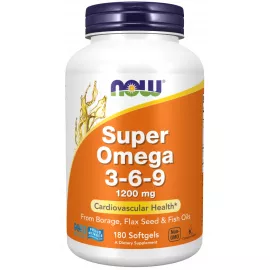 Now Foods Super Omega 3-6-9 1200 mg 180 Softgels