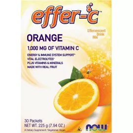 Now Foods Effer-C Orange Packets 30 Packets