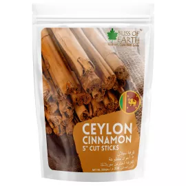 Bliss of Earth  Ceylon Cinnamon (Dalchini) 5" Cut Sticks True Cinnamon Whole Raw From Sri Lanka Original Great for Cinnamon Tea Cinnamon Bread  Cinnamon Roll  200g