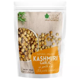 Bliss of Earth Naturally Organic Kashmiri Garlic From Indian Himalayas Single Clove Kashmiri Lahsun Snow Mountain Garlic Make Garlic Paste Garlic Mayonnaise Good for Health 500g